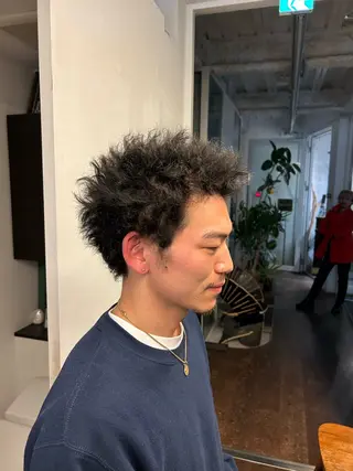 ショート パーマ 青木 真生のヘアスタイル