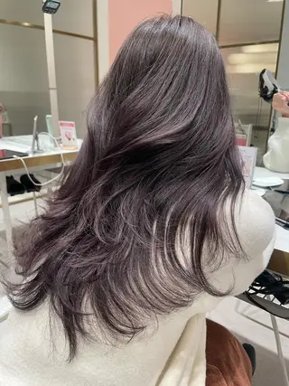 ロング カラー レイヤーカット/透明 感カラー🐬永井瑠栞のヘアスタイル