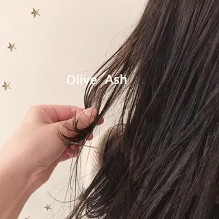 ミディアム カラー 市川 千夏のヘアスタイル