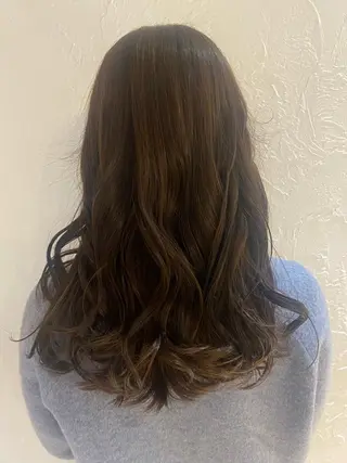 セミロング カラー 🦋 さとりなのヘアスタイル