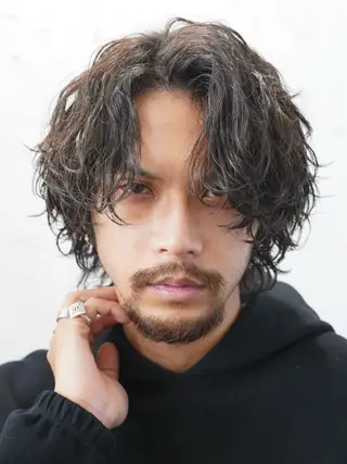 パーマ メンズ fifth park 六反穂 龍介のヘアスタイル