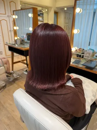 ミディアム カラー 金谷 美幸のヘアスタイル