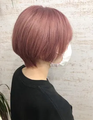 ショート カラー 透明感カラー/韓国 ブリーチ/古橋のヘアスタイル