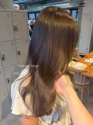 ロング カラー 上岡 みゆうのヘアスタイル