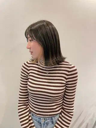 ミディアム カラー 悦喜 雅史のヘアスタイル