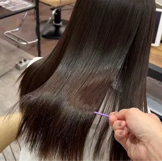 セミロング 髪質改善/縮毛矯正 えましゃんのヘアスタイル