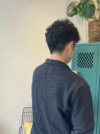 パーマ メンズ 阿部 貴子のヘアスタイル
