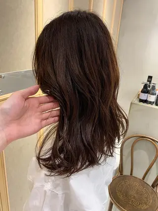 セミロング カラー チバ タクミのヘアスタイル