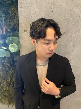 ショート 似合わせパーマ 渡辺尚暉のヘアスタイル