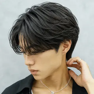 ショート カラー パーマ ヘアアレンジ メンズ キッズ メンズカット/パーマ 山崎航平💈のヘアスタイル
