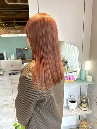 ロング カラー 髪質改善×美髪矯正 艶髪カラー 阪口のヘアスタイル