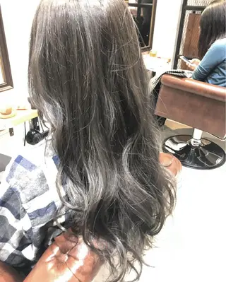 ロング カラー パーマ ヘアアレンジ メンズ キッズ Forest. -髪質改善-のヘアスタイル