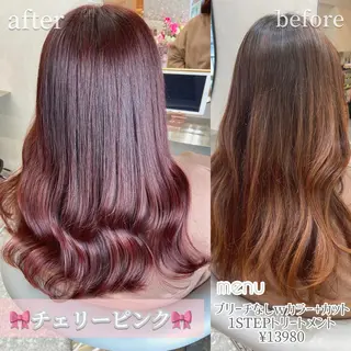 ロング カラー 新宿/韓国ヘア 中明度カラー/かやのヘアスタイル
