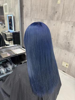 セミロング カラー メンズ 原色、推し活カラー✨ オタク美容師かずきのヘアスタイル