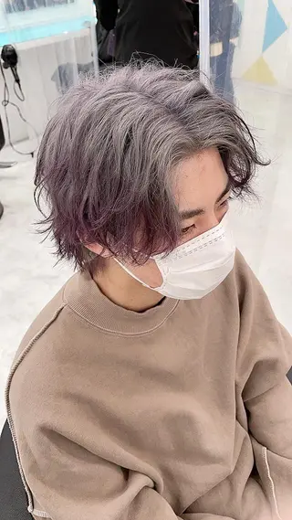 ミディアム カラー パーマ ヘアアレンジ メンズ キッズ メンズ特化美容師 aiの眉毛・アイブロウイメージ