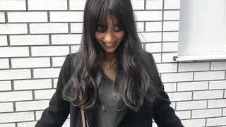 セミロング カラー パーマ 当日予約🆗✂︎ ウエモト　タクのヘアスタイル
