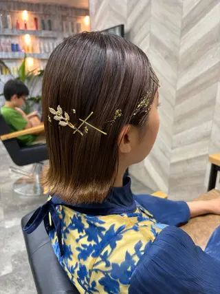 ショート ヘアアレンジ SHANTi 飯塚 ヘアセット/髪質改善のヘアスタイル