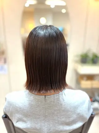 ミディアム カラー 菅原 渚のヘアスタイル