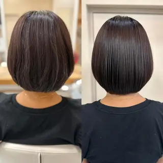 ショート パーマ 髪質改善/縮毛矯正 /レイヤーカット岡部のヘアスタイル