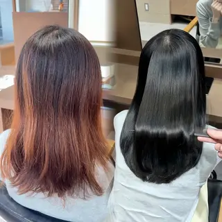 ミディアム 🫧似合わせ×透明感 ケアカラー清野🫧のヘアスタイル