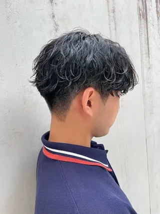 ショート パーマ メンズ 亀井隆汰/メンズ専門 パーマ/フェード可のヘアスタイル