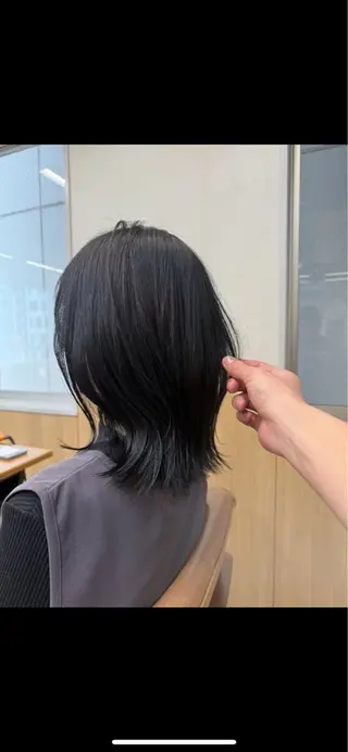 ミディアム レイヤーカット ショートカットパーマのヘアスタイル