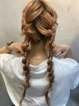 ロング ヘアアレンジ 髪質改善 永田零亜のヘアスタイル