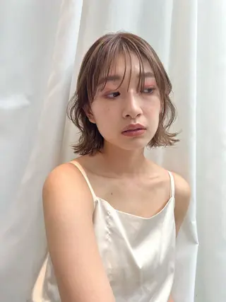 ショート カラー レイヤー専門家 ダブルカラー修のヘアスタイル