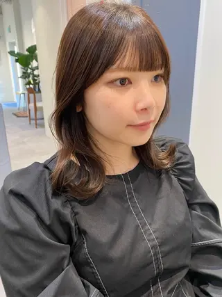 ミディアム カラー 当日予約大歓迎💗 依田瑞希のヘアスタイル