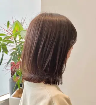 ミディアム カラー ✨透明感カラー、 メンズカット✨谷野のヘアスタイル