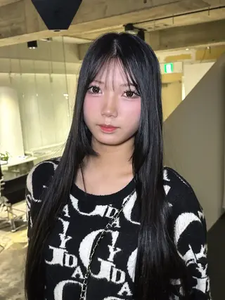 ロング カラー sho 【ハイトーンカラー】のヘアスタイル