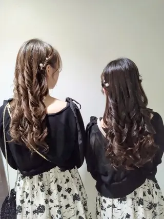 ロング ヘアアレンジ Hair&Make  Delight*のヘアスタイル