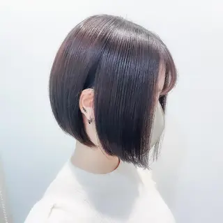 ショート 🫧小顔顔周りカット レイヤー/縮毛/白倉のヘアスタイル