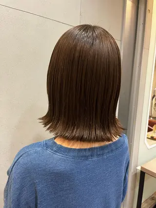 ミディアム おせ ちさとのヘアスタイル