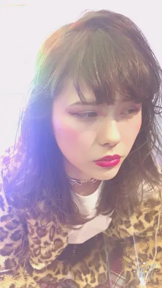 ロング パーマ ウルフカット／吉村 桃子のヘアスタイル