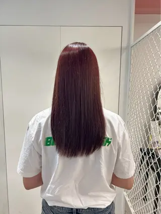 ロング カラー himari💜 酸性ストレートのヘアスタイル