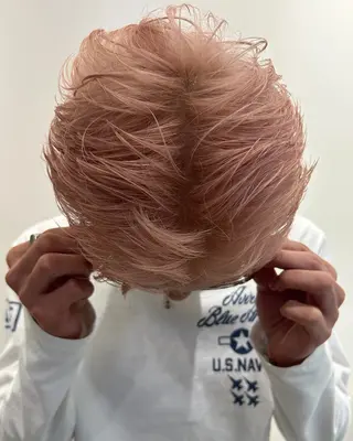 ショート カラー メンズ 田中 遥陽のヘアスタイル