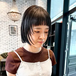 ミディアム 好光 優香のヘアスタイル