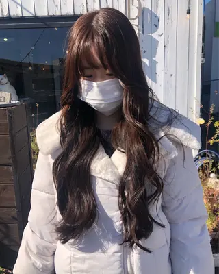 ロング カラー デザインカット🎨 ボブおざきのヘアスタイル