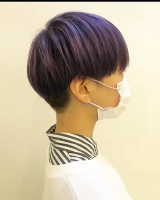ショート 透明感・艶カラー/ 坂田友梨奈のヘアスタイル
