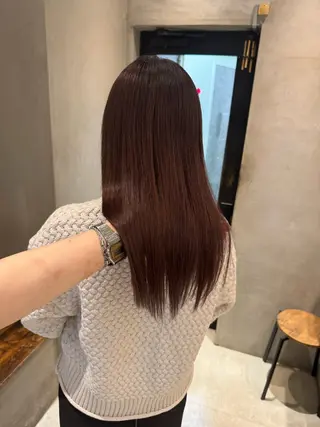 セミロング 新宿/顔周りカット +レイヤー=しずく♩のヘアスタイル