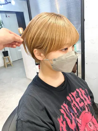 ショート カラー 白髪ぼかし/ショート /ミニボブだいじのヘアスタイル