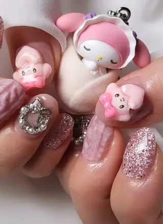 ネイル 3dパーツ/流行り 👧shushu❤️のネイルデザイン