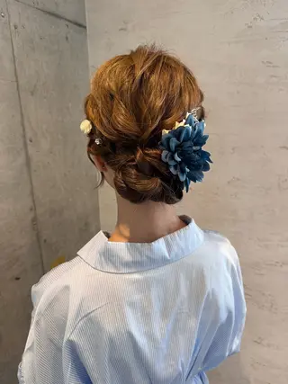 ヘアアレンジ はやしほのか| ヘアセット×カラーのヘアスタイル
