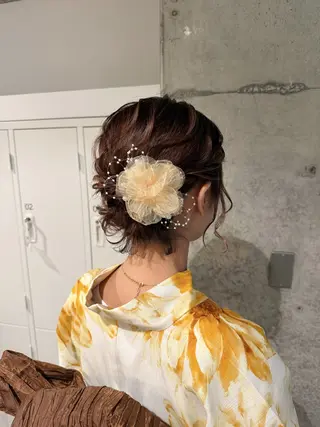 ショート ヘアアレンジ ヘアアレンジ/ カラー/hazukiのその他イメージ