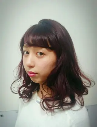 セミロング 田坂 真弓のヘアスタイル