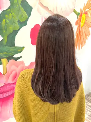 ロング カラー 草野ゆずき⌇縮毛矯正 ⌇Wカラー⌇レイヤーのヘアスタイル