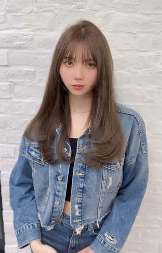 ロング カラー ヘアアレンジ 前髪顔まわりカット 🌈中村海聖のヘアスタイル