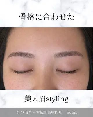 アイブロウ まつパ＆眉WAX 🧸🤍のマツエク・マツパデザイン