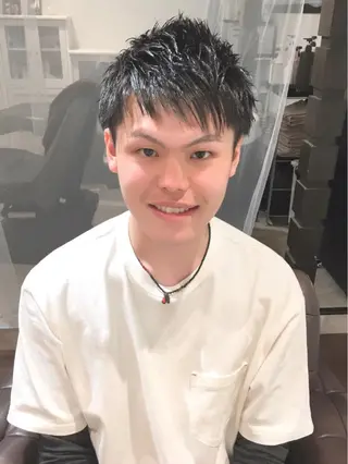 ショート メンズ 柔らか垢抜けｶﾗｰと ｶｯﾄ🫧ASUKAのヘアスタイル